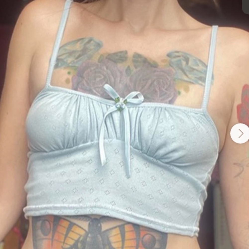 Pointelle Tank Top by Amakesclothingleeds